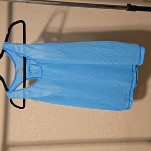 Xersion Light Blue Mesh Tank Top